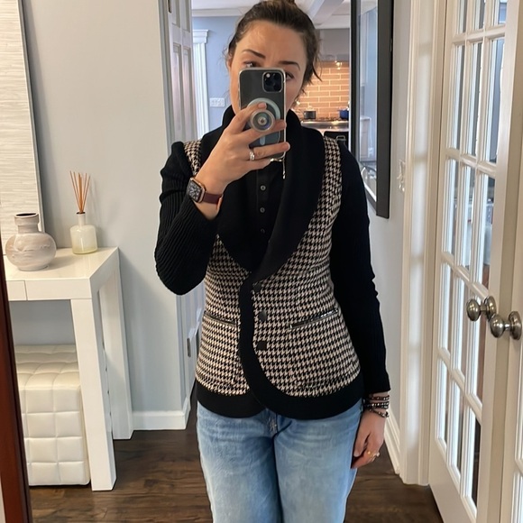 Anthropologie Plenty Tracy Reece Houndstooth Jacket - Picture 1 of 11